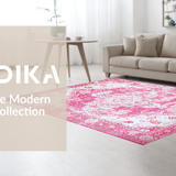 Whimsical Low Pile Traditional Inspired Look(Pink)
