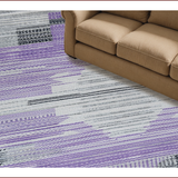Ultra Soft Area Rug, Non Slip, Stain Resistant, Washable Area Rugs for Living Room, Bedroom, Transitional Grey Lavender Nursery Non-Shedding Rug(Purple)