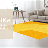 Ultra Soft Area Rug, Non Slip, Stain Resistant, Washable Area Rugs for Living Room, Bedroom, Contemporary Yellow Home Office Plush Accent Rug(Yellow)