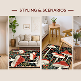 Elegant Mushroom Motif Design(Red)