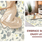 Contemporary Gray Florals(Ivory)