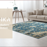 Elegant Floral Ogee Composition(Blue)