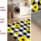 Whimsical Yellow Floral(Black)