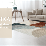 Ultra Soft Area Rug, Non Slip, Stain Resistant, Washable Area Rugs for Living Room, Bedroom, Modern Grey Brown Carpet for Home Office and Bedroom(Beige)