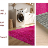 Ultra Soft Area Rug, Non Slip, Stain Resistant, Washable Area Rugs for Living Room, Bedroom, Vintage Hot Pink Bedroom Non-Slip Area Rug(Pink)
