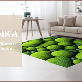 Ultra Soft Area Rug, Non Slip, Stain Resistant, Washable Area Rugs for Living Room, Bedroom, Colorful Spring Moss Playroom Washable Carpet(Green)