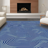 Energetic Multi Color Spiraling Motif(Blue)