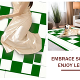 Elegant Fluffy Checker Design(Green)