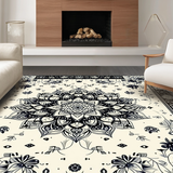 Luxurious Textured Ogee Patterning(Black)