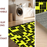 Ultra Soft Area Rug, Non Slip, Stain Resistant, Washable Area Rugs for Living Room, Bedroom, Stylish Quirky Bathroom Accent(Yellow)