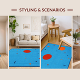 Charming Cartoon Character Motif(Blue)