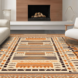 Bold Colorful Lattice Arrangement(Beige)