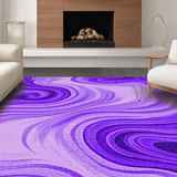 Ultra Soft Area Rug, Non Slip, Stain Resistant, Washable Area Rugs for Living Room, Bedroom, Lively Purple Watercolor Fusion(Purple)
