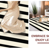 Contemporary Monochrome Striped Aesthetic(Black)