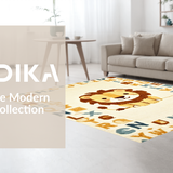 Charming Alphabetic Lion Art(Beige)