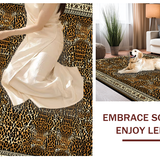 Ultra Soft Area Rug, Non Slip, Stain Resistant, Washable Area Rugs for Living Room, Bedroom, Wild Animal Print Elegance(Brown)