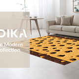 Charming Round Treat Motif Design(Beige)