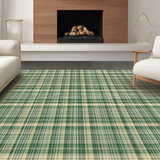 Chic Olive Green Plaid Aesthetic(Beige)
