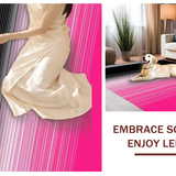 Distinctive Striped Visual Harmony(Pink)