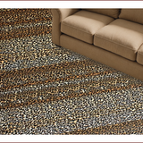 Ultra Soft Area Rug, Non Slip, Stain Resistant, Washable Area Rugs for Living Room, Bedroom, Rustic Earthy Leopard Aesthetic(Brown)