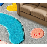 Ultra Soft Area Rug, Non Slip, Stain Resistant, Washable Area Rugs for Living Room, Bedroom, Playful Grey Cartoon Cat Bath Mat Runner(Gray)