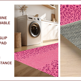 Ultra Soft Area Rug, Non Slip, Stain Resistant, Washable Area Rugs for Living Room, Bedroom, Leopard Print Vintage(Pink)