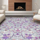 Ultra Soft Area Rug, Non Slip, Stain Resistant, Washable Area Rugs for Living Room, Bedroom, Contemporary Cosmic Motif(Gray)