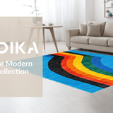 Ultra Soft Area Rug, Non Slip, Stain Resistant, Washable Area Rugs for Living Room, Bedroom, Eclectic Lighter Shaped Aesthetic(Blue)
