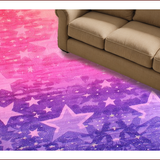 Ultra Soft Area Rug, Non Slip, Stain Resistant, Washable Area Rugs for Living Room, Bedroom, Glitter Gradient Cosmic Flair(Pink)