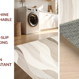 Ultra Soft Area Rug, Non Slip, Stain Resistant, Washable Area Rugs for Living Room, Bedroom, Rustic Warm Toned Shag Appeal(Beige)