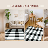 Sophisticated Black White Geometric Appeal(Black)