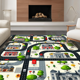 Urban Cityscape Play Mat(Black)