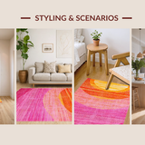 Fun Eclectic Rainbow Artwork(Yellow)