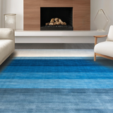 Vibrant Geometric Ombre Waves(Blue)
