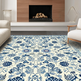 Stylish Abstract Floral Fusion(Ivory)