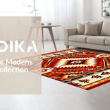 Vibrant Colorful Patterned Motif(Red)