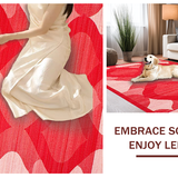Vibrant Cozy Heart Shaped Accent(Red)
