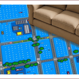 Charming Traffic Theme Decor(Blue)