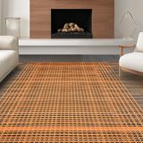 Ultra Soft Area Rug, Non Slip, Stain Resistant, Washable Area Rugs for Living Room, Bedroom, Vibrant Earthy Tiger Aesthetic(Orange)