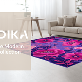 Ultra Soft Area Rug, Non Slip, Stain Resistant, Washable Area Rugs for Living Room, Bedroom, Vivid Plush Cozy Decor Style(Purple)