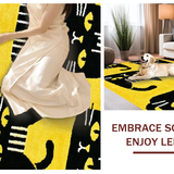 Ultra Soft Area Rug, Non Slip, Stain Resistant, Washable Area Rugs for Living Room, Bedroom, Cozy Celestial Inspired Design(Yellow)