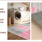 Contemporary Abstract Geometric Fusion(Pink)