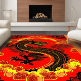 Dramatic Gothic Dragon Silhouette(Red)