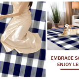 Rustic Coastal Blue Checkered Style(Blue)
