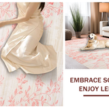Ultra Soft Area Rug, Non Slip, Stain Resistant, Washable Area Rugs for Living Room, Bedroom, Modern Playful Color Splash(Beige)