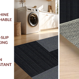Ultra Soft Area Rug, Non Slip, Stain Resistant, Washable Area Rugs for Living Room, Bedroom, Sleek Contemporary Minimalist Style(Gray)