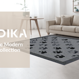 Ultra Soft Area Rug, Non Slip, Stain Resistant, Washable Area Rugs for Living Room, Bedroom, Sleek Modern Paw Design Element(Gray)