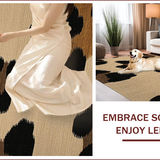Ultra Soft Area Rug, Non Slip, Stain Resistant, Washable Area Rugs for Living Room, Bedroom, Luxurious Shaggy Cheetah Charm(Beige)