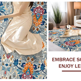 Elegant Textured Geometric Elegance(Blue)