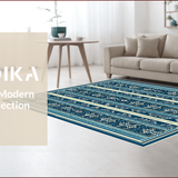 Ultra Soft Area Rug, Non Slip, Stain Resistant, Washable Area Rugs for Living Room, Bedroom, Soft Vintage Tiger Print Living Room Rug(Blue)